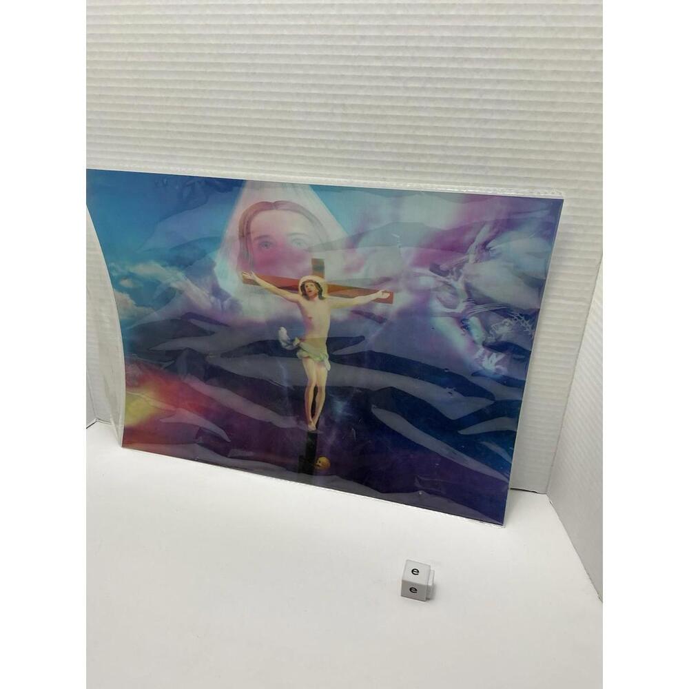 Vintage 3D Holographic Picture Jesus - 16x12‎ Print